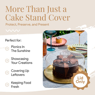 Round Modern Acrylic Cake Cover