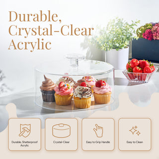 Round Modern Acrylic Cake Cover