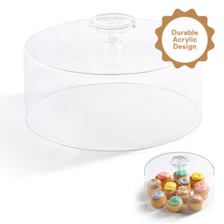 Round Modern Acrylic Cake Cover
